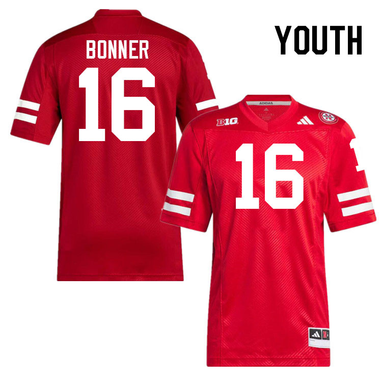 Youth #16 Janiran Bonner Nebraska Cornhuskers College Football Jerseys Stitched Sale-Scarlet